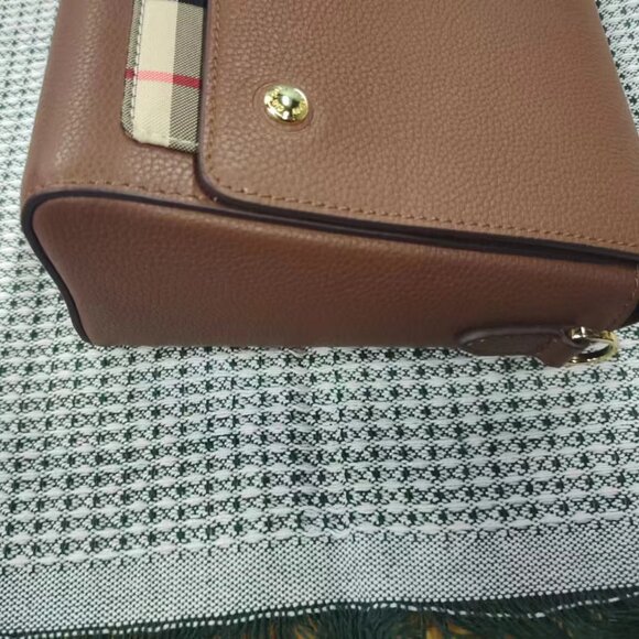 Burberry note check bag Brown - Picture 6 of 7